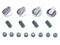 Ручки универсальные (комплект 4 шт.) для газовых плит серебристые