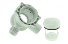 Корпус фильтра (улитка) сливного насоса стиральной машины Indesit, Ariston