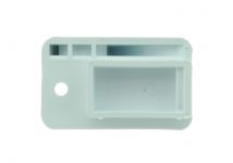 Кронштейн (держатель, крепление) стеклянной крышки Гефест (белый, левый ) 1200 (С1-С7), 5100, 5300, 6100, 6300