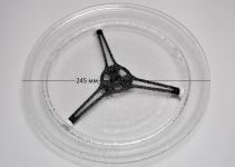 Тарелка СВЧ 245 мм с роликами и коплером