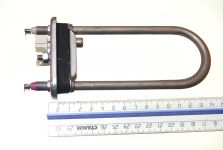 ТЭН (нагреватель) L=145 мм, 850W, с датчиком стиральной машины Samsung